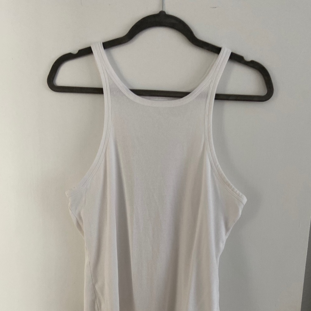 White Ribbed Bodysuit
